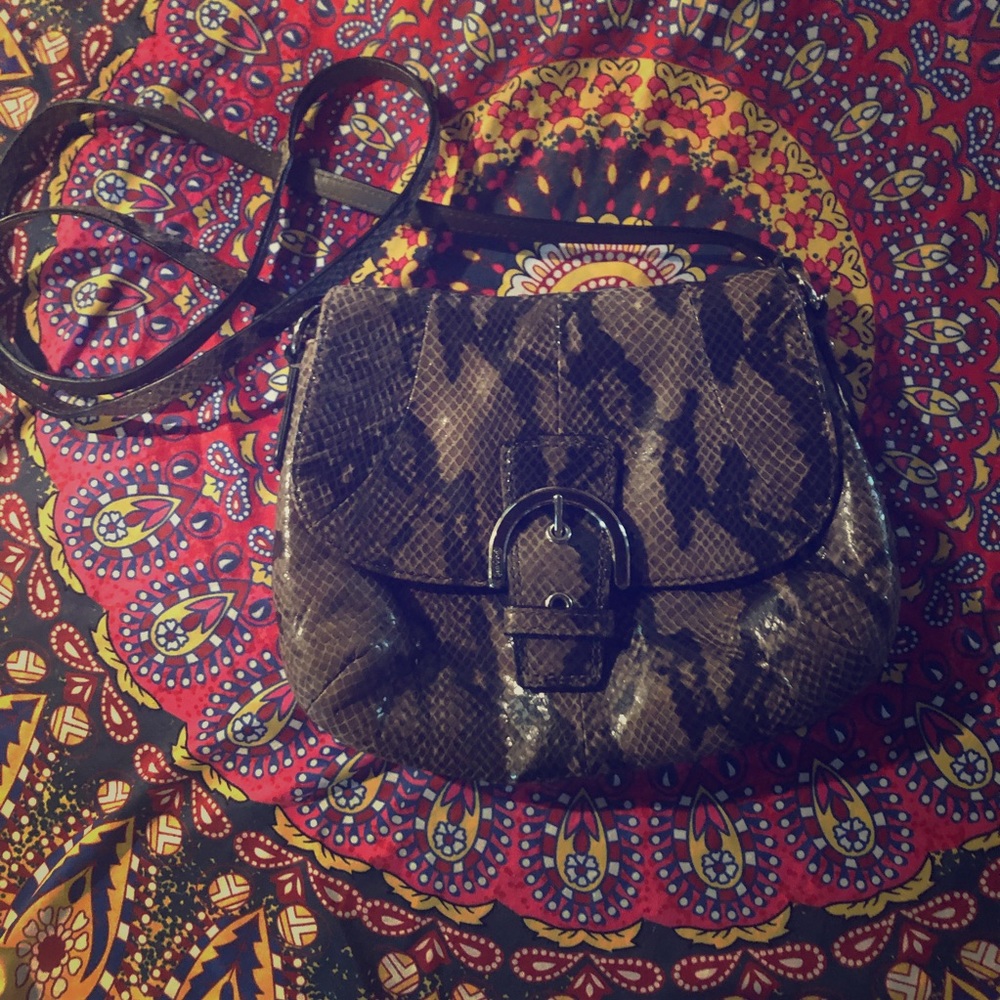 Coach Snake Print Crossbody